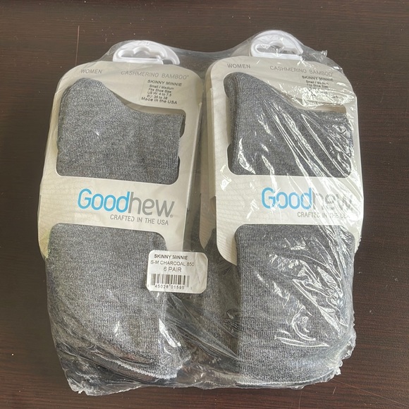 Goodhew Skinny Minnie merino wools socks in charcoal grey - Picture 10 of 12